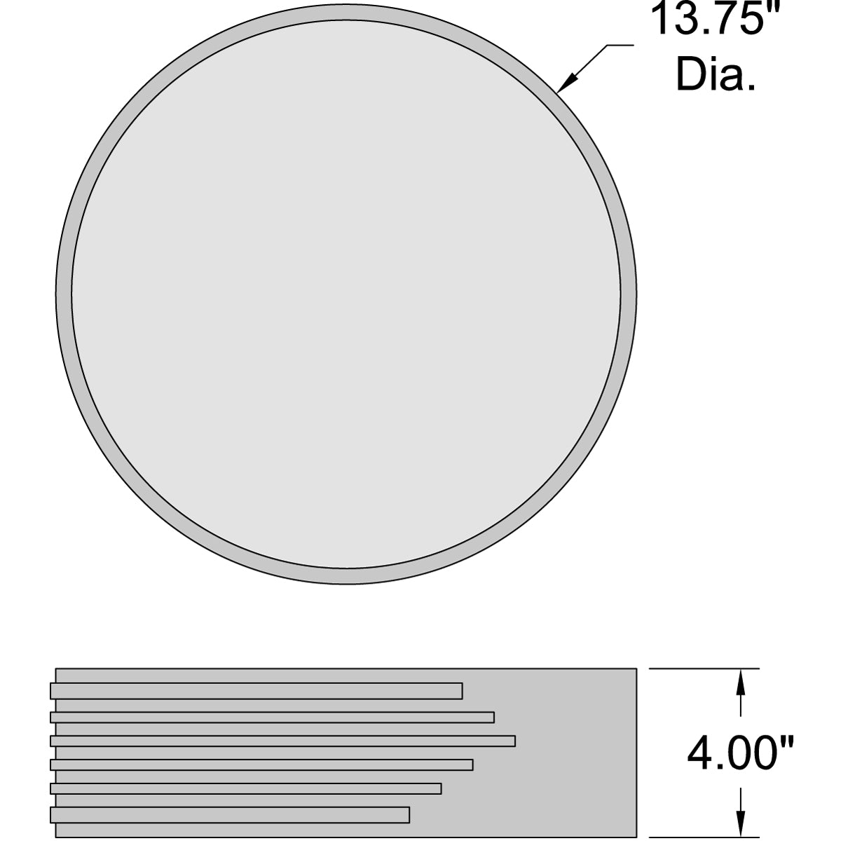 black led flush mount
