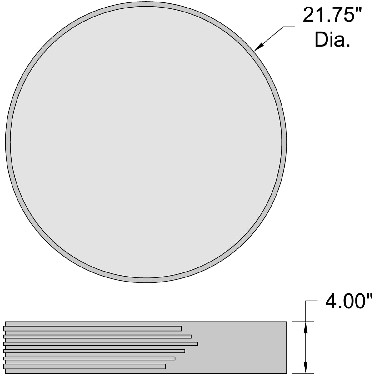black led flush mount