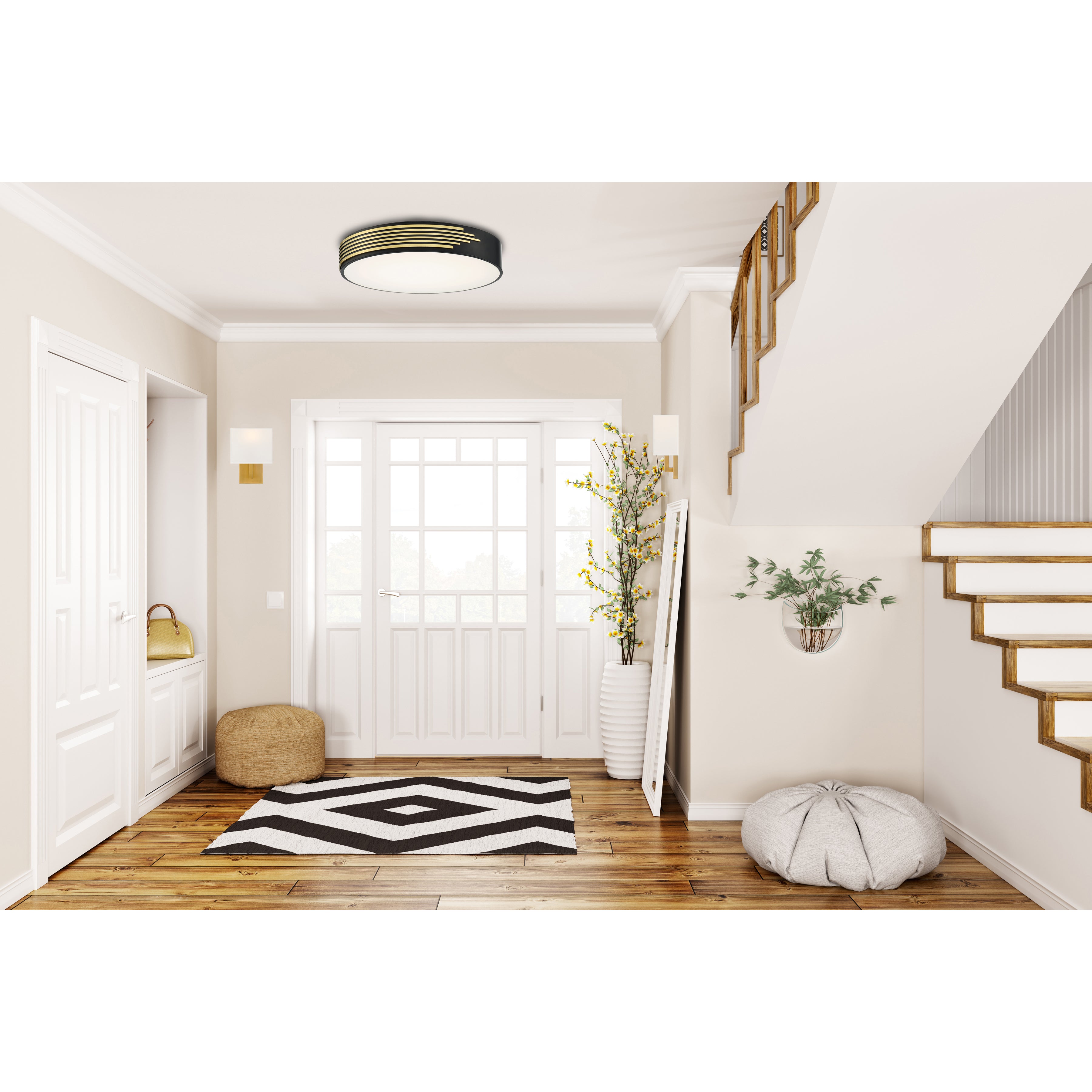 black led flush mount