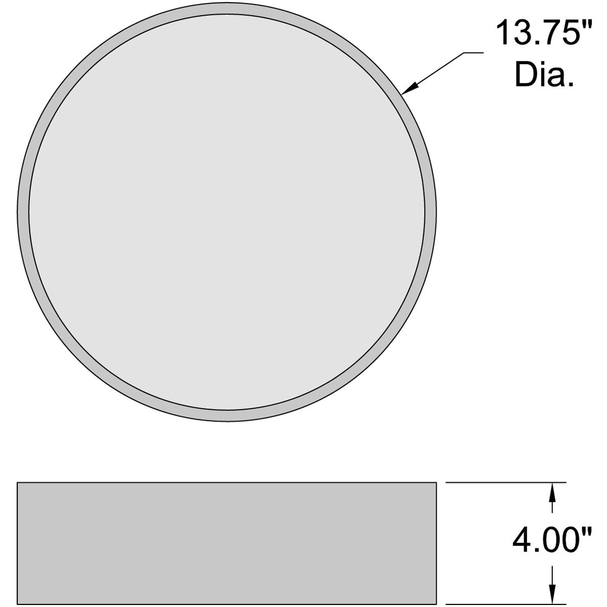 black led flush mount