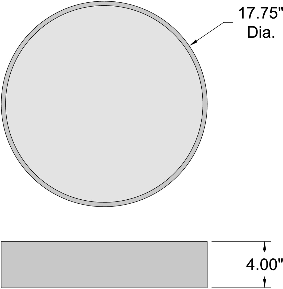 black led flush mount