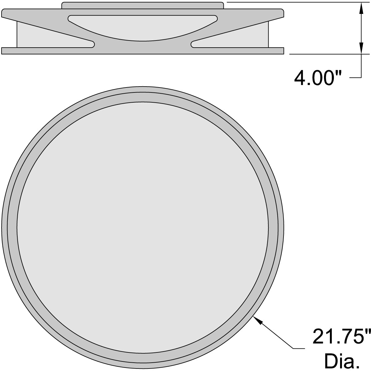 black led flush mount