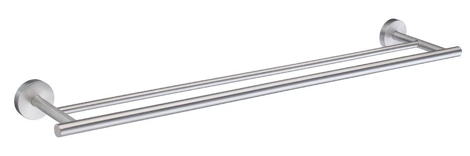 brushed chrome towel rail