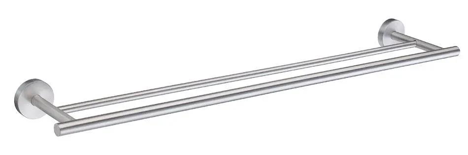 brushed chrome towel rail