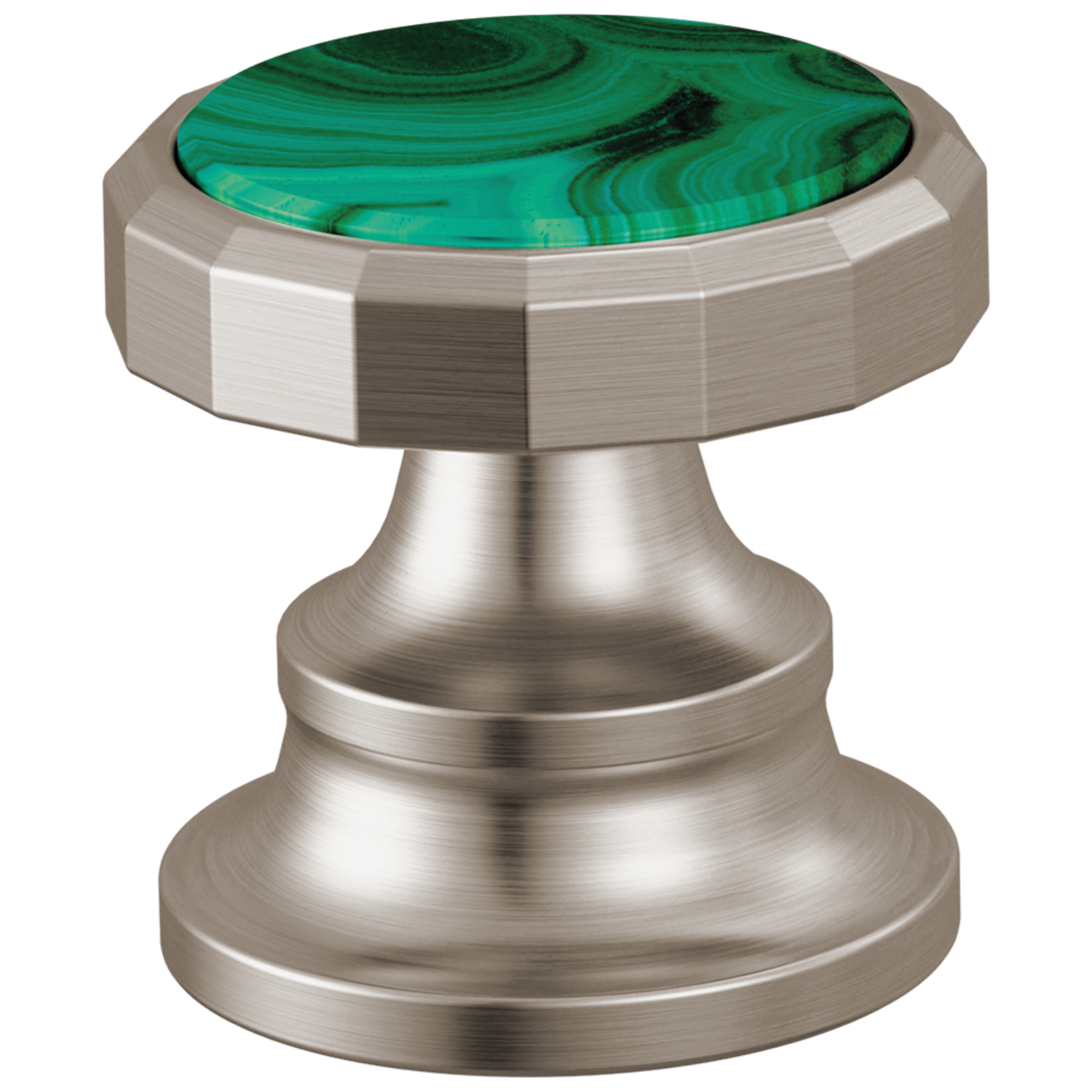 Brizo Beauclere Widespread Lavatory Wheel Handle Kit with Malachite Insert by Brizo