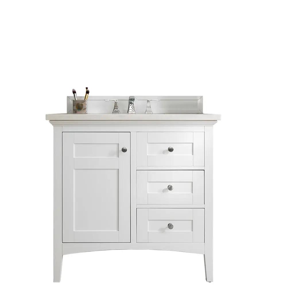 James Martin Palisades 36" Single Vanity Set - Bright White by James Martin Vanities