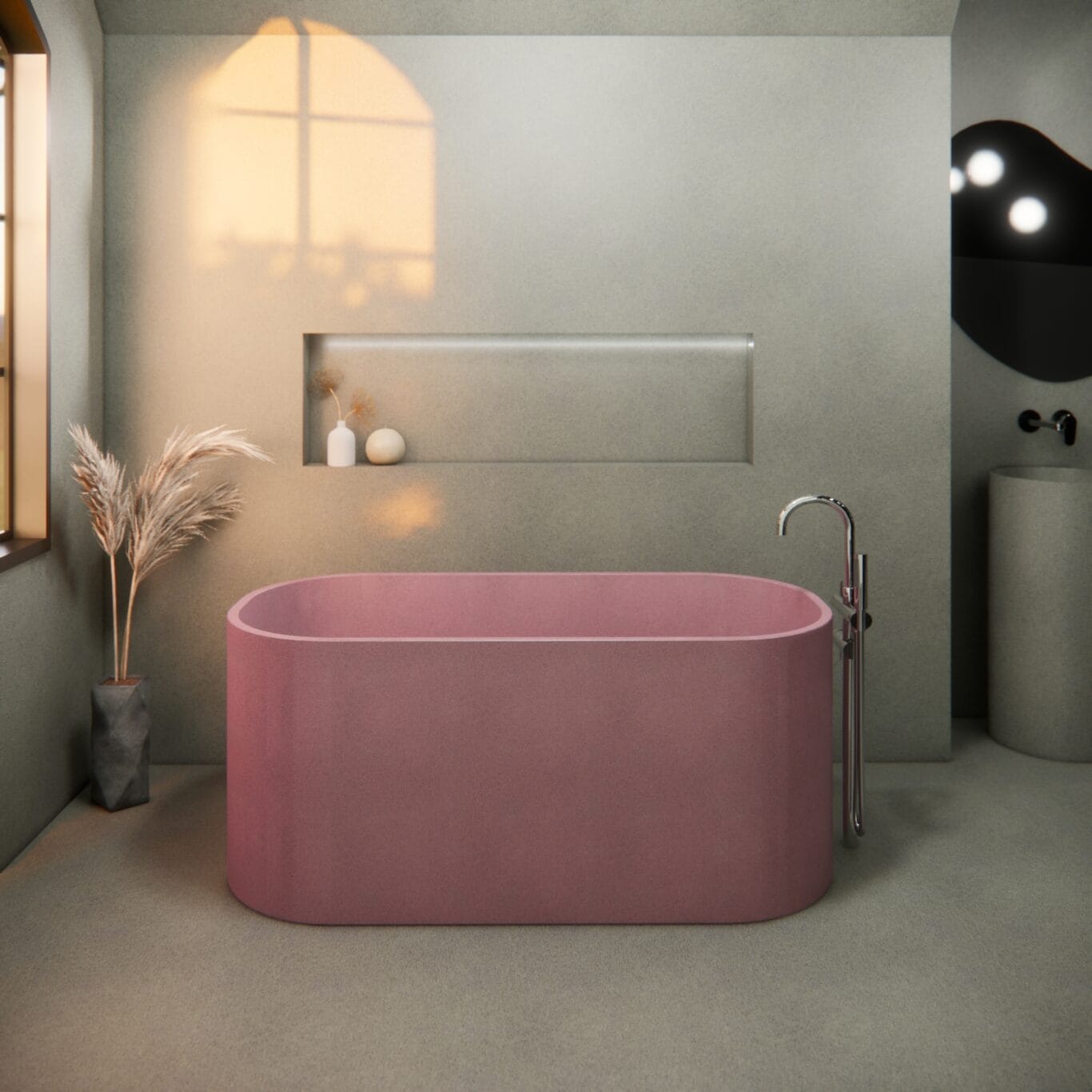 Balux Jasper Concrete Freestanding Bathtub