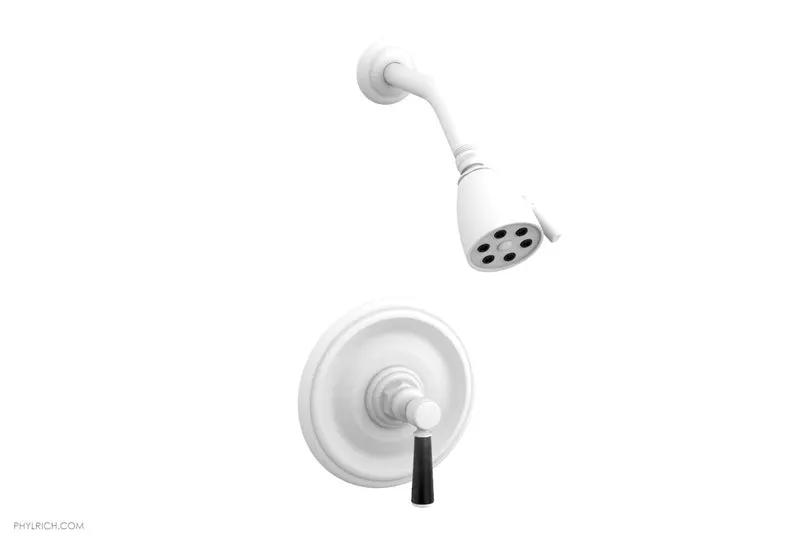 Phylrich HEX TRADITIONAL Pressure Balance Shower Set - Black Marble by Phylrich