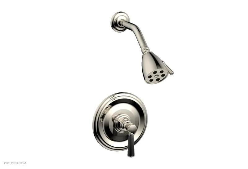 Phylrich HEX TRADITIONAL Pressure Balance Shower Set - Black Marble by Phylrich