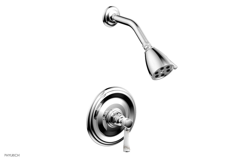 polished chrome shower set