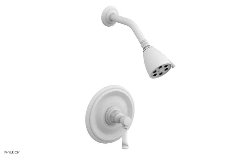 Phylrich HEX TRADITIONAL Pressure Balance Shower Set - White Marble by Phylrich