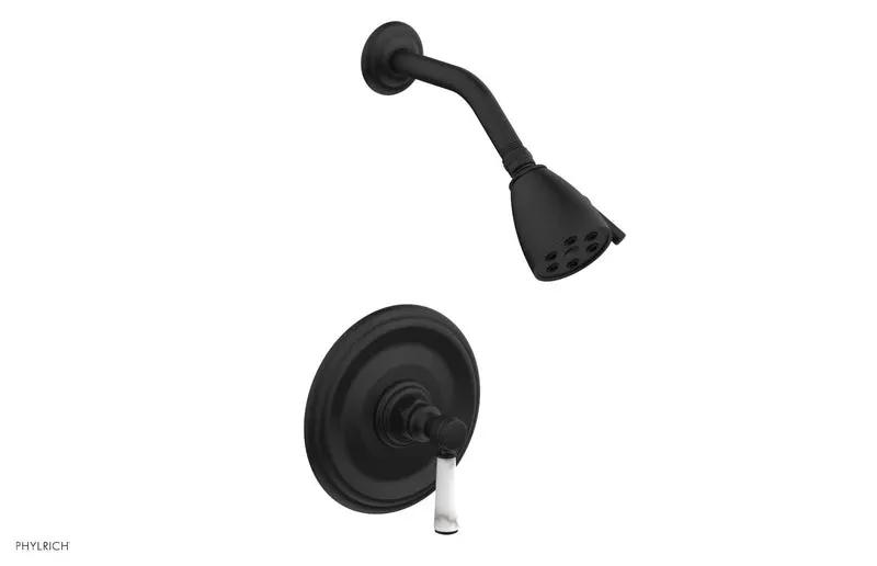 Phylrich HEX TRADITIONAL Pressure Balance Shower Set - White Marble by Phylrich