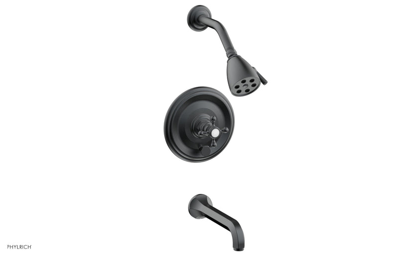 Phylrich HEX TRADITIONAL Pressure Balance Tub and Shower Set by Phylrich