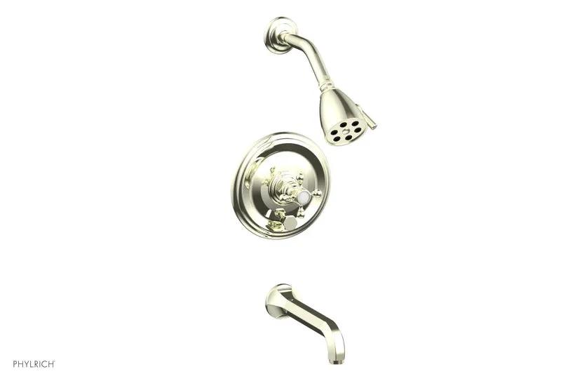 Phylrich HEX TRADITIONAL Pressure Balance Tub and Shower Set by Phylrich