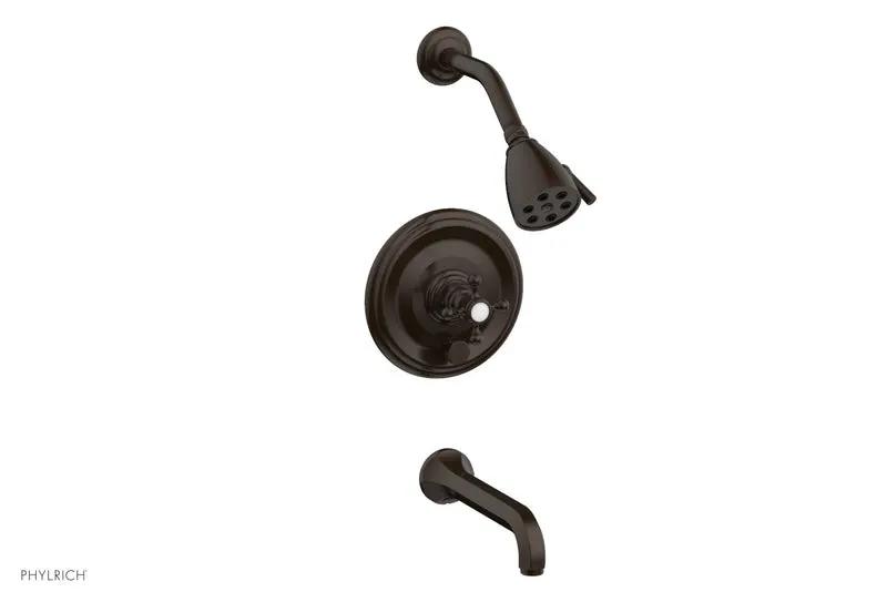 Phylrich HEX TRADITIONAL Pressure Balance Tub and Shower Set by Phylrich
