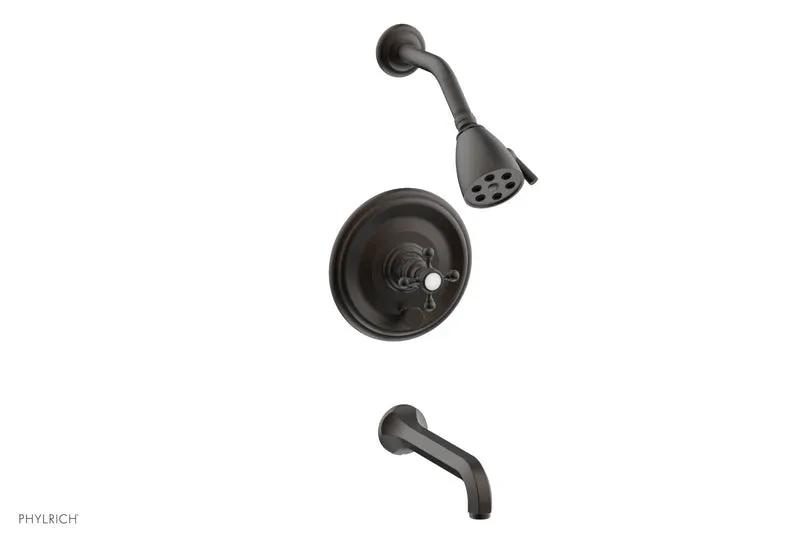 Phylrich HEX TRADITIONAL Pressure Balance Tub and Shower Set by Phylrich