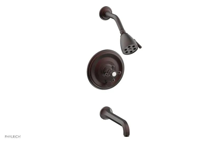 Phylrich HEX TRADITIONAL Pressure Balance Tub and Shower Set by Phylrich