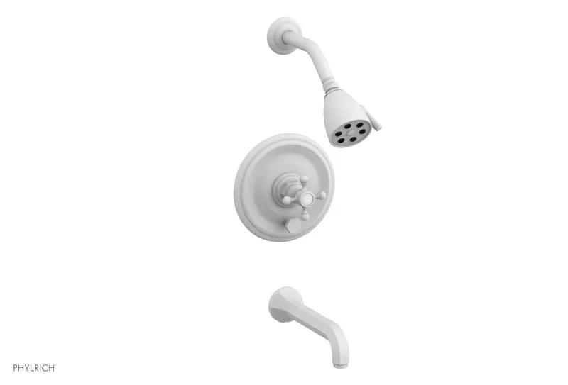 Phylrich HEX TRADITIONAL Pressure Balance Tub and Shower Set by Phylrich