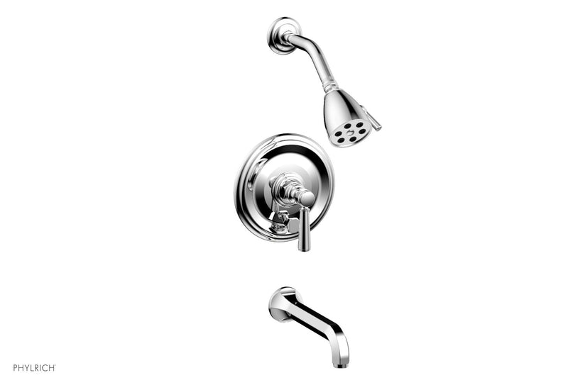 polished chrome shower set