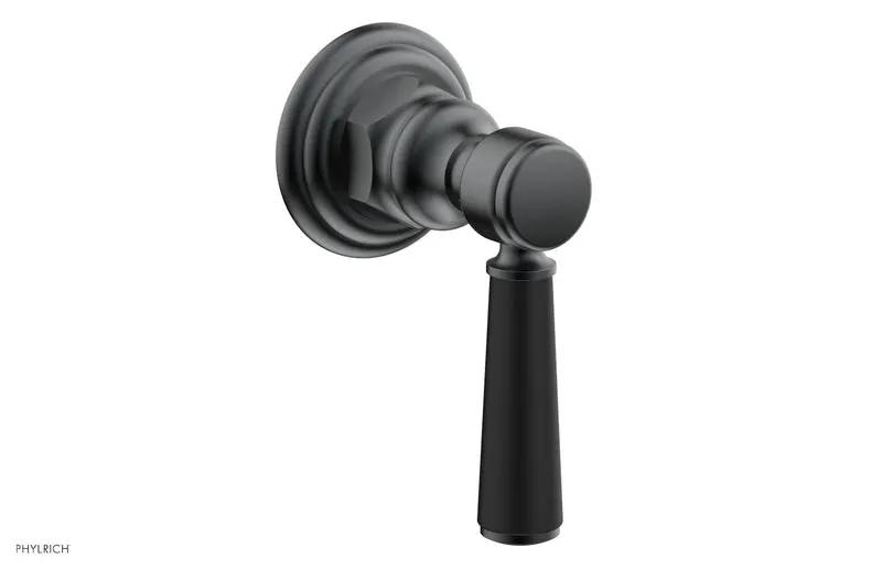 Phylrich HEX TRADITIONAL / HENRI Volume Control/Diverter - Satin Black Lever Handle by Phylrich