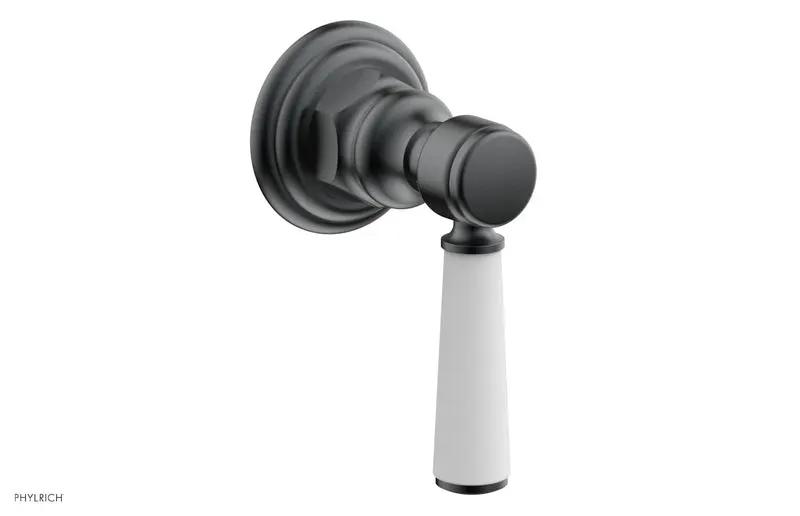 Phylrich HEX TRADITIONAL / HENRI Volume Control/Diverter - Satin White Lever Handle by Phylrich