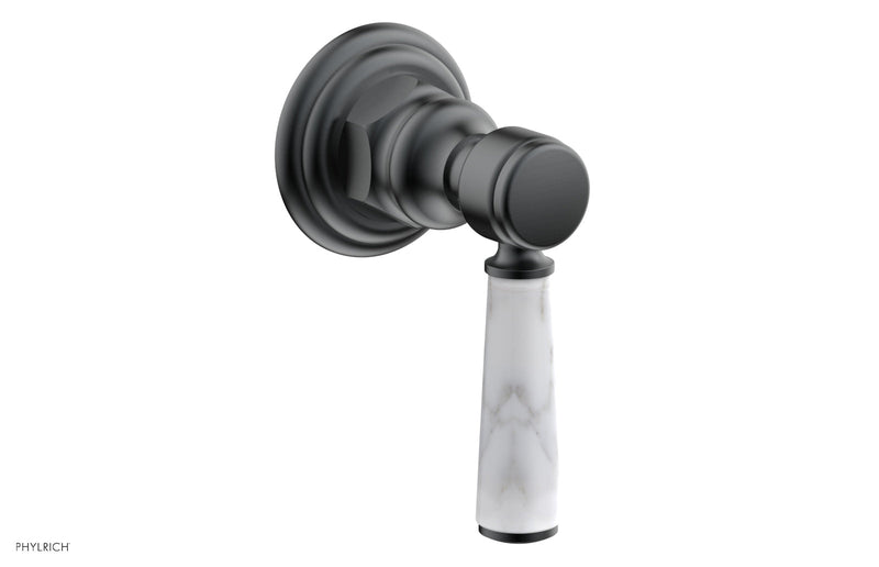 Phylrich HEX TRADITIONAL / HENRI Volume Control/Diverter White Marble Lever Handle by Phylrich