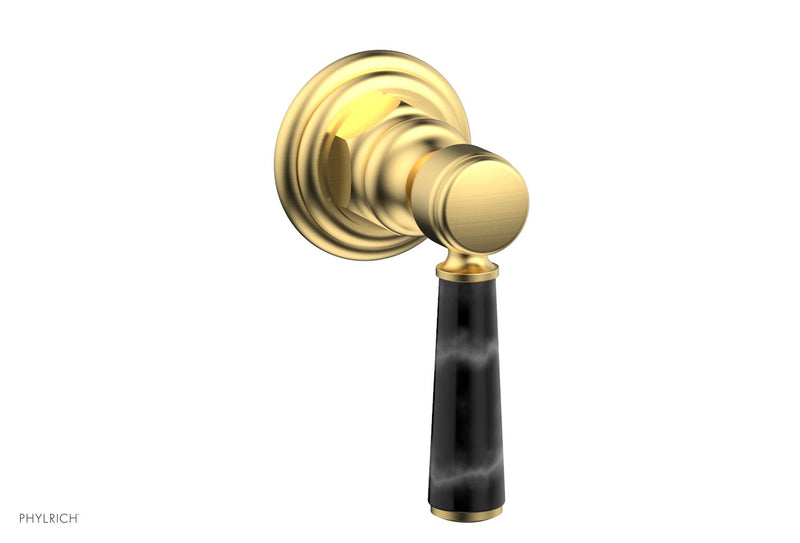 Phylrich HEX TRADITIONAL / HENRI Volume Control/Diverter Black Marble Lever Handle