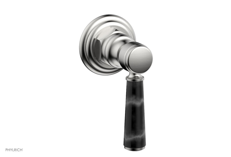 Phylrich HEX TRADITIONAL / HENRI Volume Control/Diverter Black Marble Lever Handle