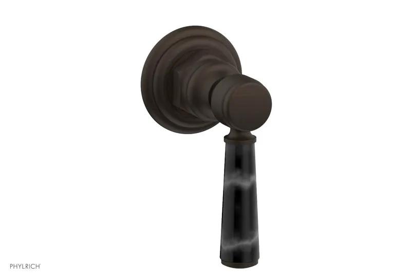Phylrich HEX TRADITIONAL / HENRI Volume Control/Diverter Black Marble Lever Handle by Phylrich
