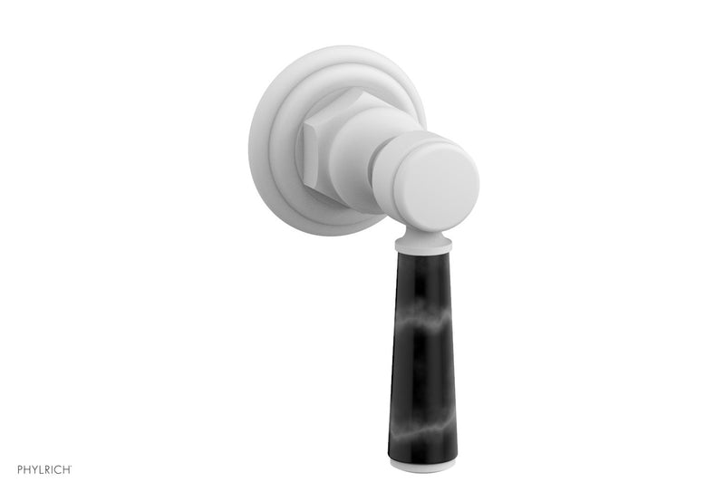 Phylrich HEX TRADITIONAL / HENRI Volume Control/Diverter Black Marble Lever Handle