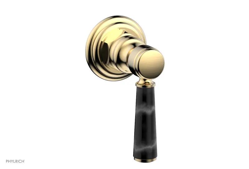 Phylrich HEX TRADITIONAL / HENRI Volume Control/Diverter White Marble Lever Handle by Phylrich