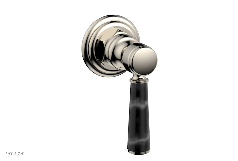 Phylrich HEX TRADITIONAL / HENRI Volume Control/Diverter Black Marble Lever Handle