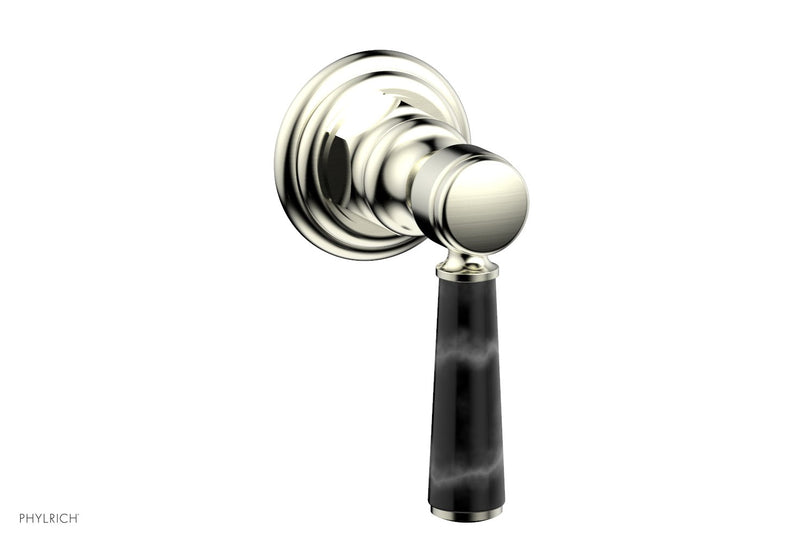 Phylrich HEX TRADITIONAL / HENRI Volume Control/Diverter Black Marble Lever Handle