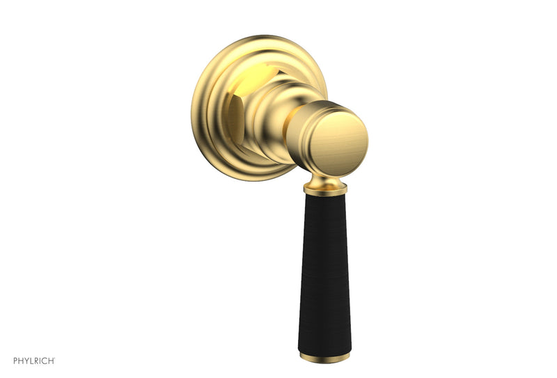Phylrich HEX TRADITIONAL / HENRI Volume Control/Diverter - Satin Black Lever Handle