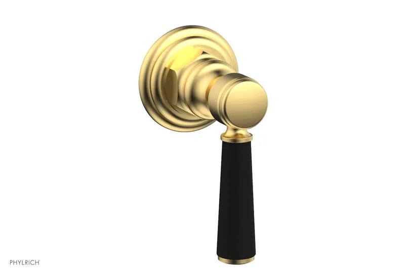 Phylrich HEX TRADITIONAL / HENRI Volume Control/Diverter - Satin Black Lever Handle by Phylrich