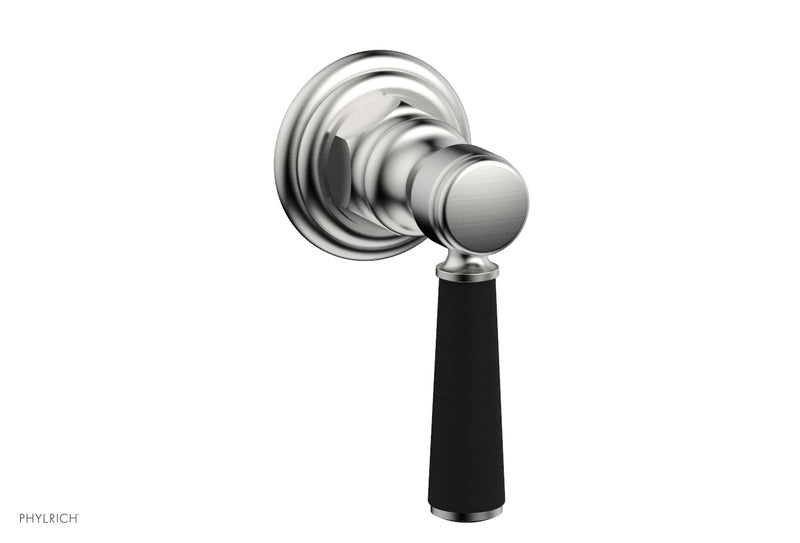 Phylrich HEX TRADITIONAL / HENRI Volume Control/Diverter - Satin Black Lever Handle