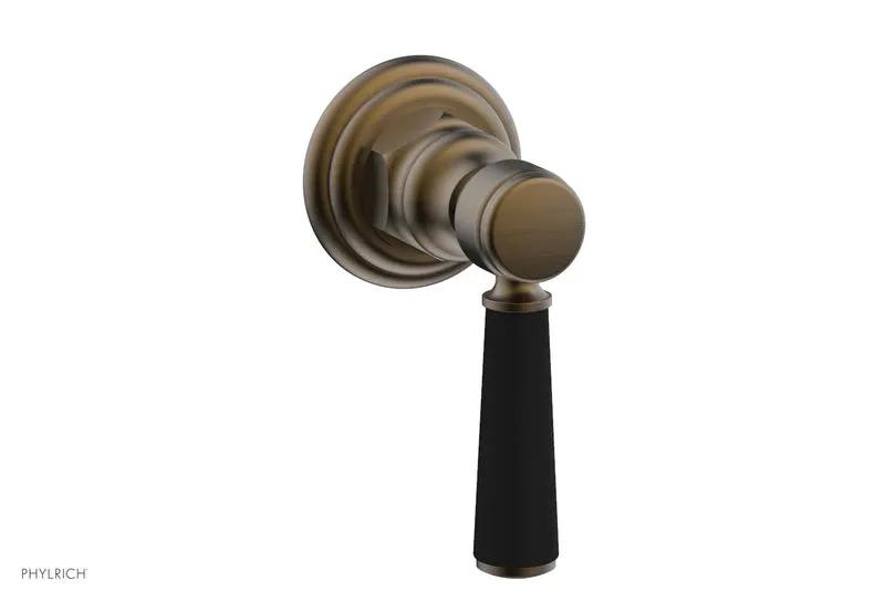 Phylrich HEX TRADITIONAL / HENRI Volume Control/Diverter - Satin Black Lever Handle by Phylrich