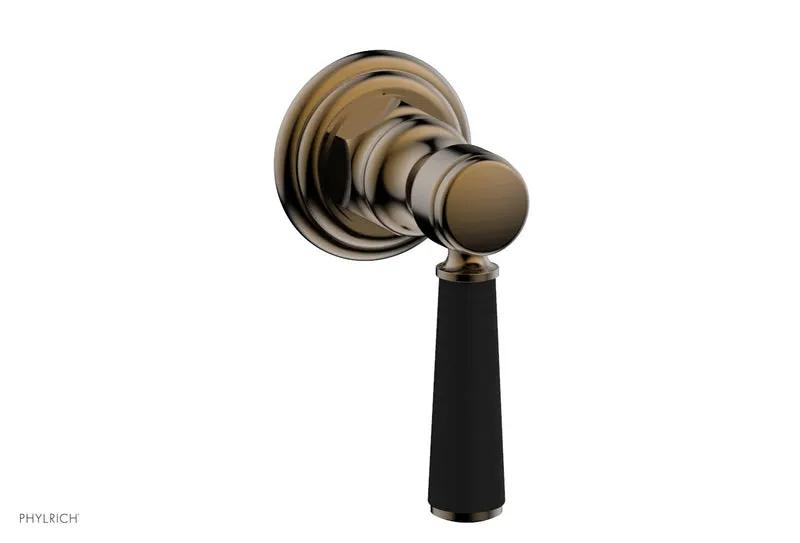 Phylrich HEX TRADITIONAL / HENRI Volume Control/Diverter - Satin Black Lever Handle by Phylrich