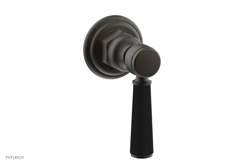 Phylrich HEX TRADITIONAL / HENRI Volume Control/Diverter - Satin Black Lever Handle by Phylrich