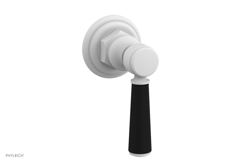 Phylrich HEX TRADITIONAL / HENRI Volume Control/Diverter - Satin Black Lever Handle