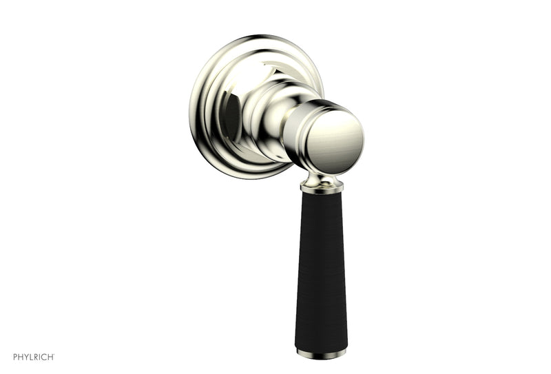 Phylrich HEX TRADITIONAL / HENRI Volume Control/Diverter - Satin Black Lever Handle