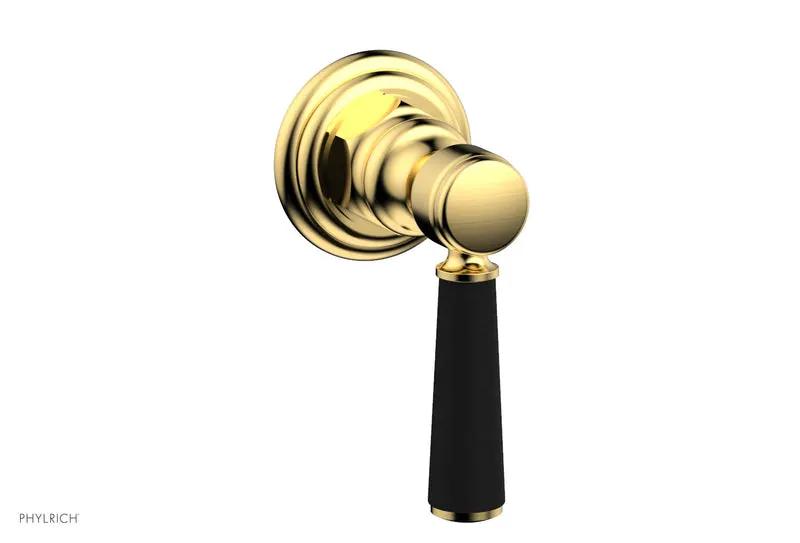 Phylrich HEX TRADITIONAL / HENRI Volume Control/Diverter - Satin Black Lever Handle by Phylrich
