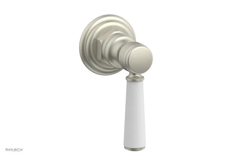 Phylrich HEX TRADITIONAL / HENRI Volume Control/Diverter - Satin White Lever Handle by Phylrich
