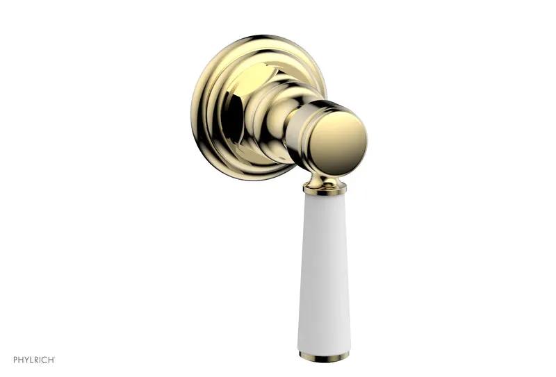 Phylrich HEX TRADITIONAL / HENRI Volume Control/Diverter - Satin White Lever Handle by Phylrich