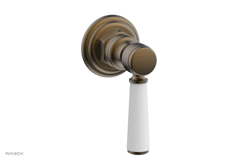 Phylrich HEX TRADITIONAL / HENRI Volume Control/Diverter - Satin White Lever Handle by Phylrich