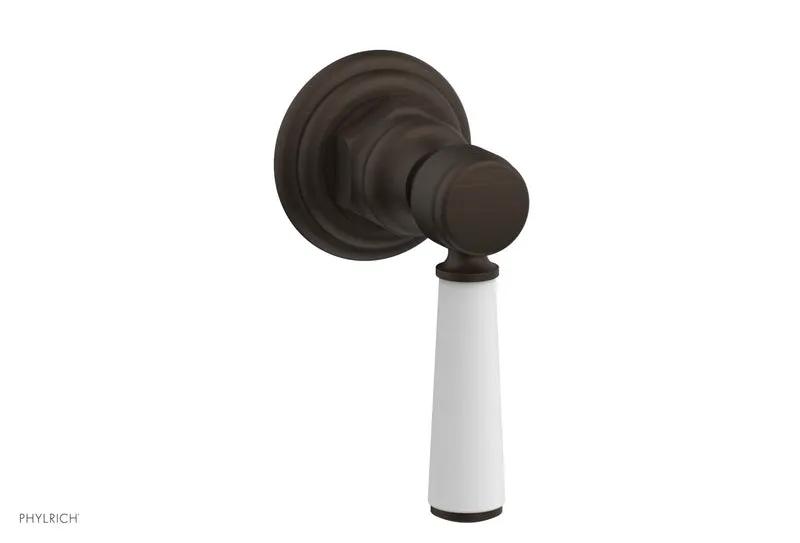 Phylrich HEX TRADITIONAL / HENRI Volume Control/Diverter - Satin White Lever Handle by Phylrich