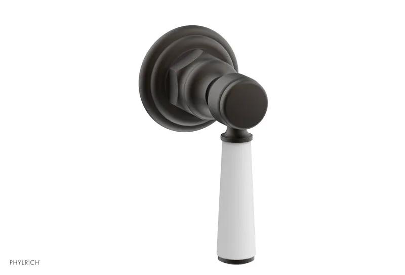 Phylrich HEX TRADITIONAL / HENRI Volume Control/Diverter - Satin White Lever Handle by Phylrich