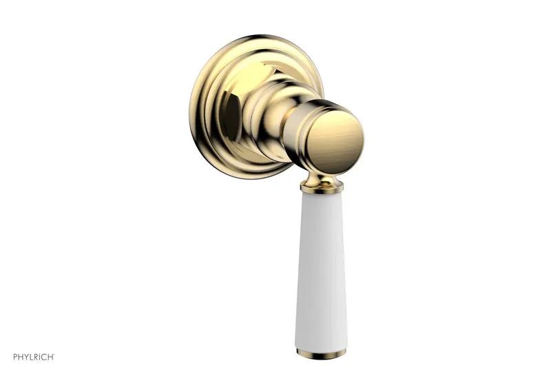 Phylrich HEX TRADITIONAL / HENRI Volume Control/Diverter - Satin White Lever Handle by Phylrich