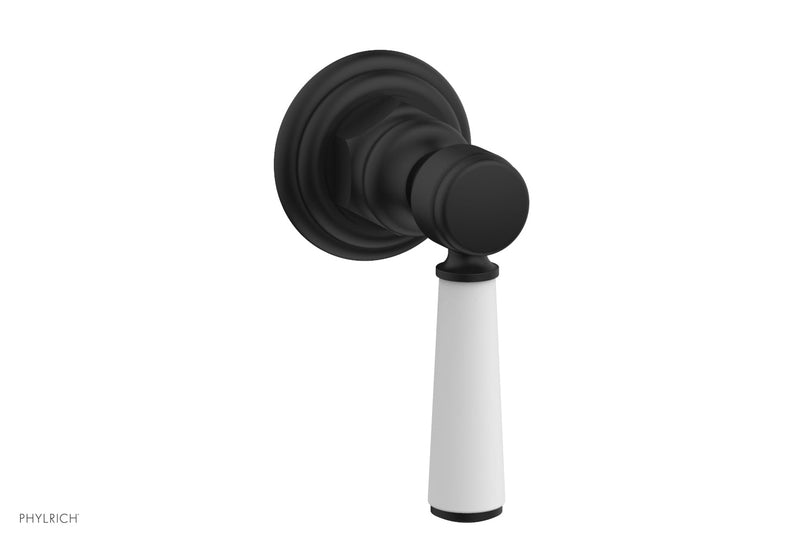 Phylrich HEX TRADITIONAL / HENRI Volume Control/Diverter - Satin White Lever Handle