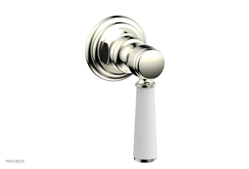 Phylrich HEX TRADITIONAL / HENRI Volume Control/Diverter - Satin White Lever Handle by Phylrich